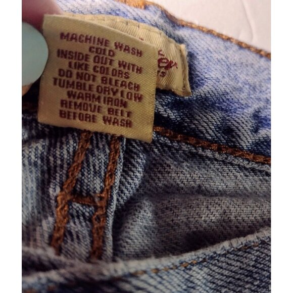 Hollister Y2K Splatter Raw Hem Capri Jeans Size 9 Button Fly Light Wash Blue Vtg - Picture 6 of 7